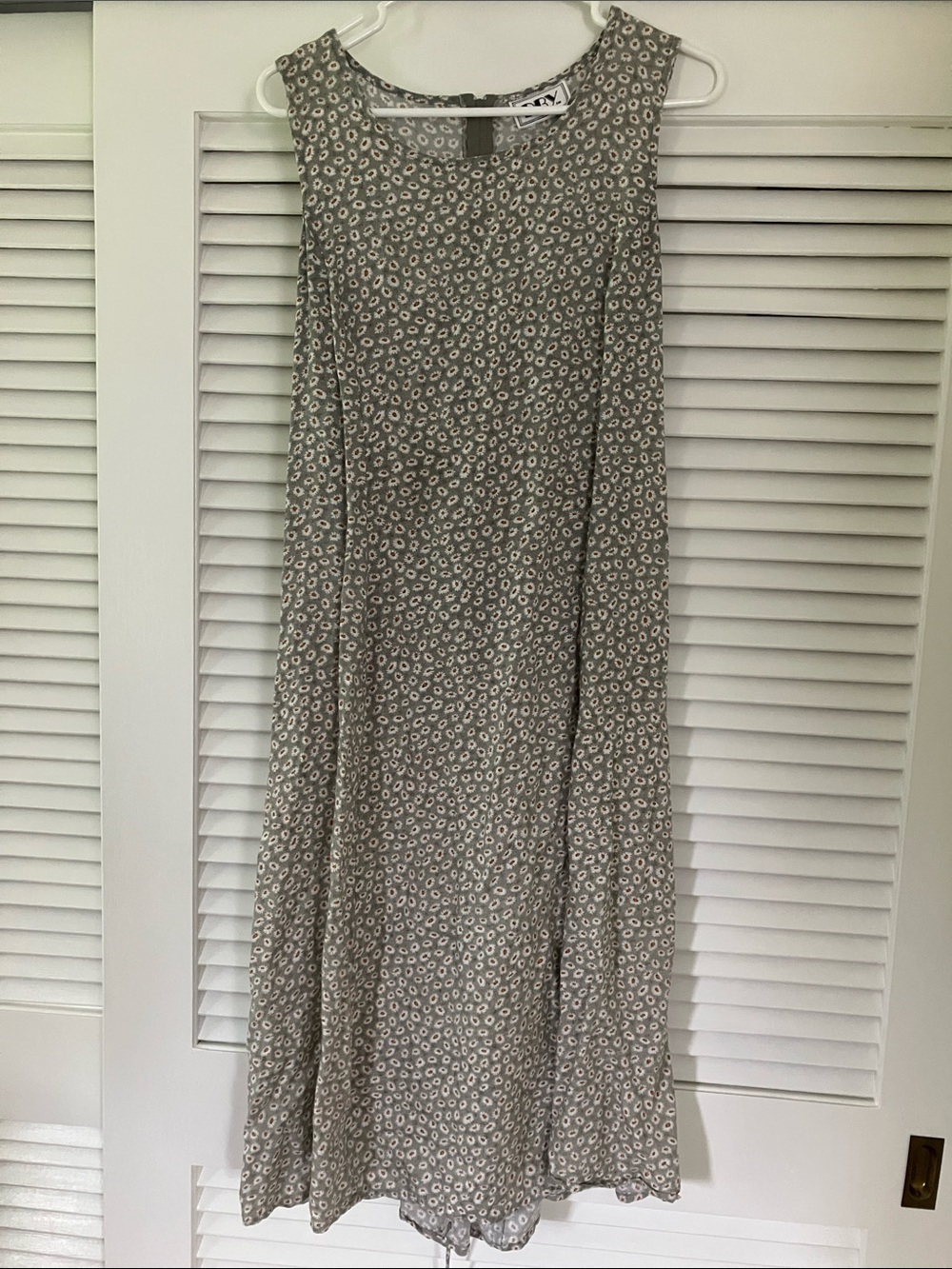 Neutral Floral Maxi Skirt in Light Beige